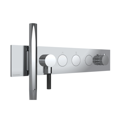 Miscelatore 2 uscite termostatico con doccetta magnetica W-Touch Treemme