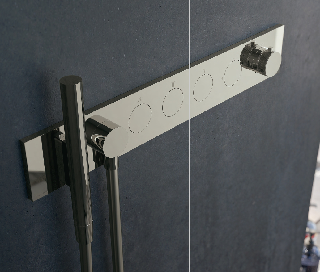 Miscelatore 3 uscite termostatico con doccetta magnetica W-Touch Treemme