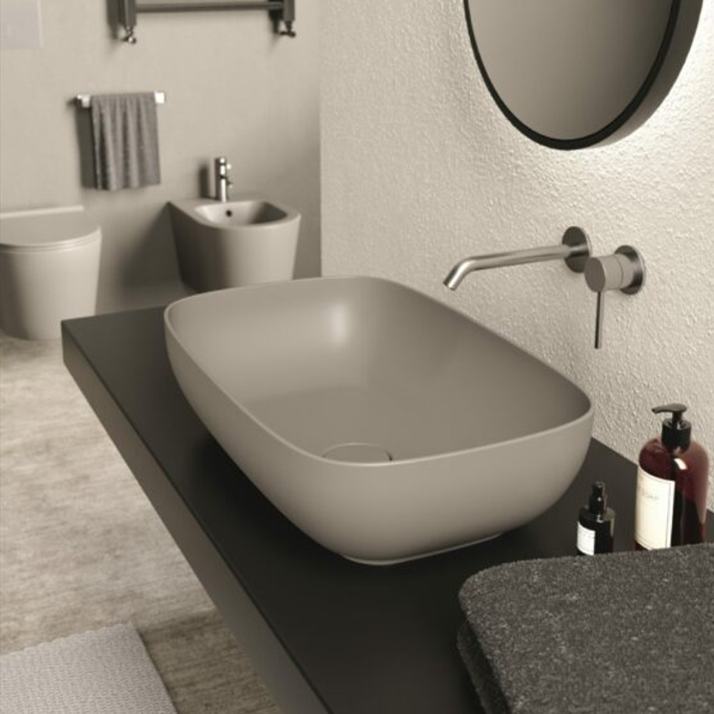 Lavabo da appoggio rettangolare Form 60x37 Alice Ceramica