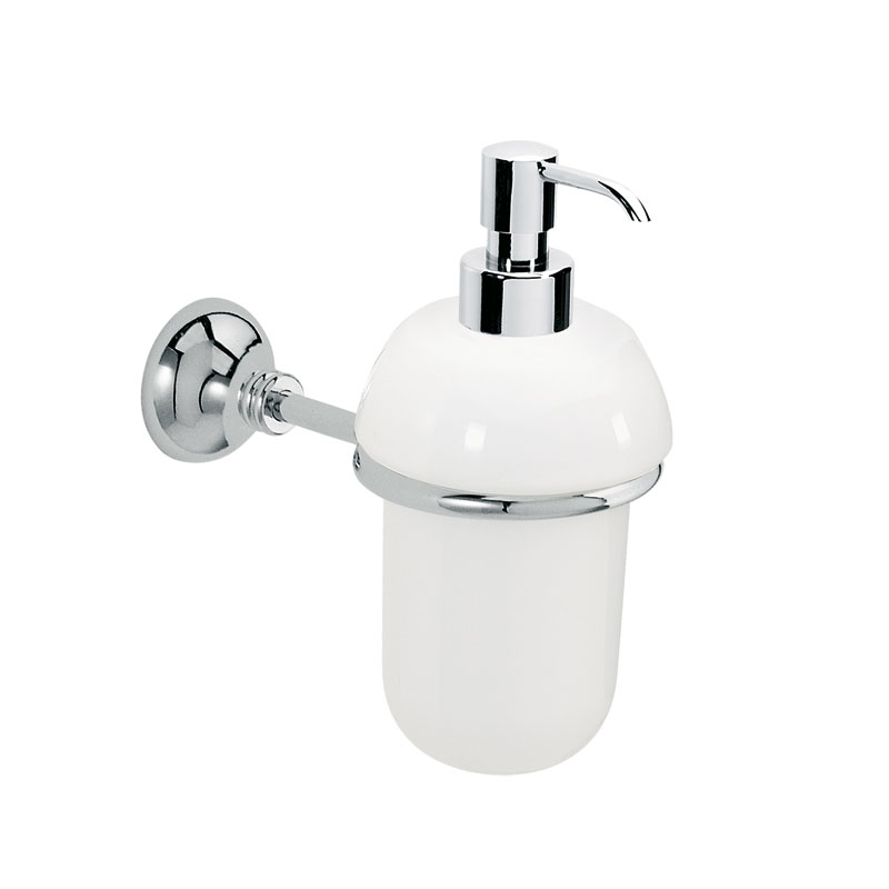 Dosatore a muro in ceramica bianca lucida collezione Export by Linea G