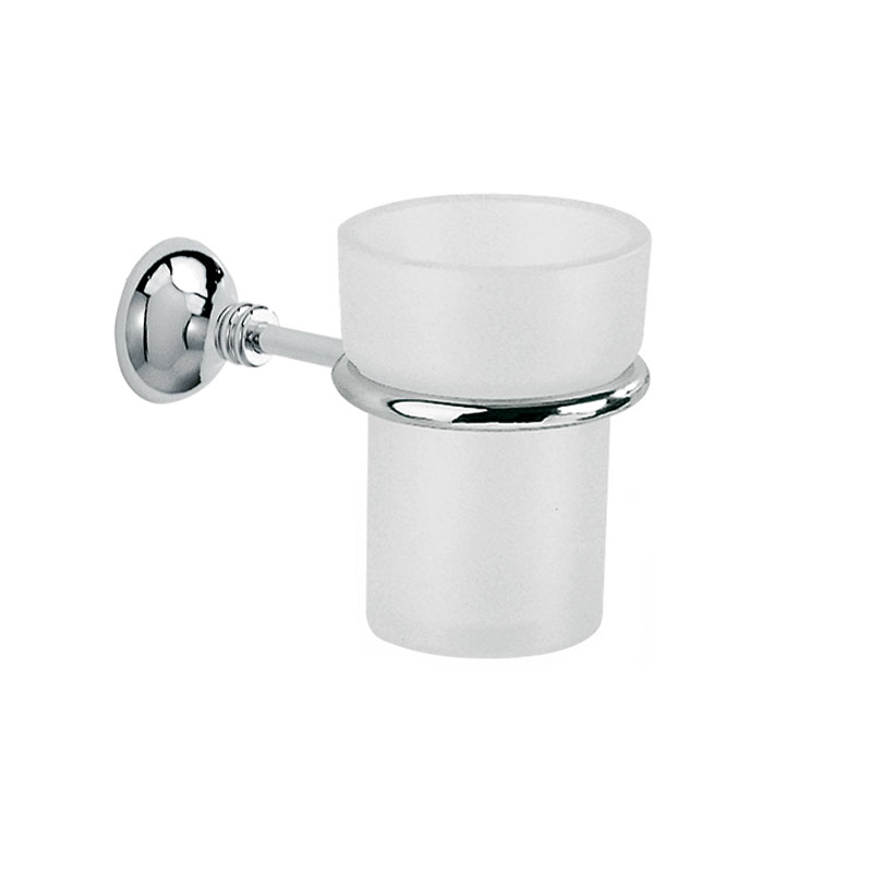 Porta spazzolini a muro in vetro satinato collezione Export by Linea G