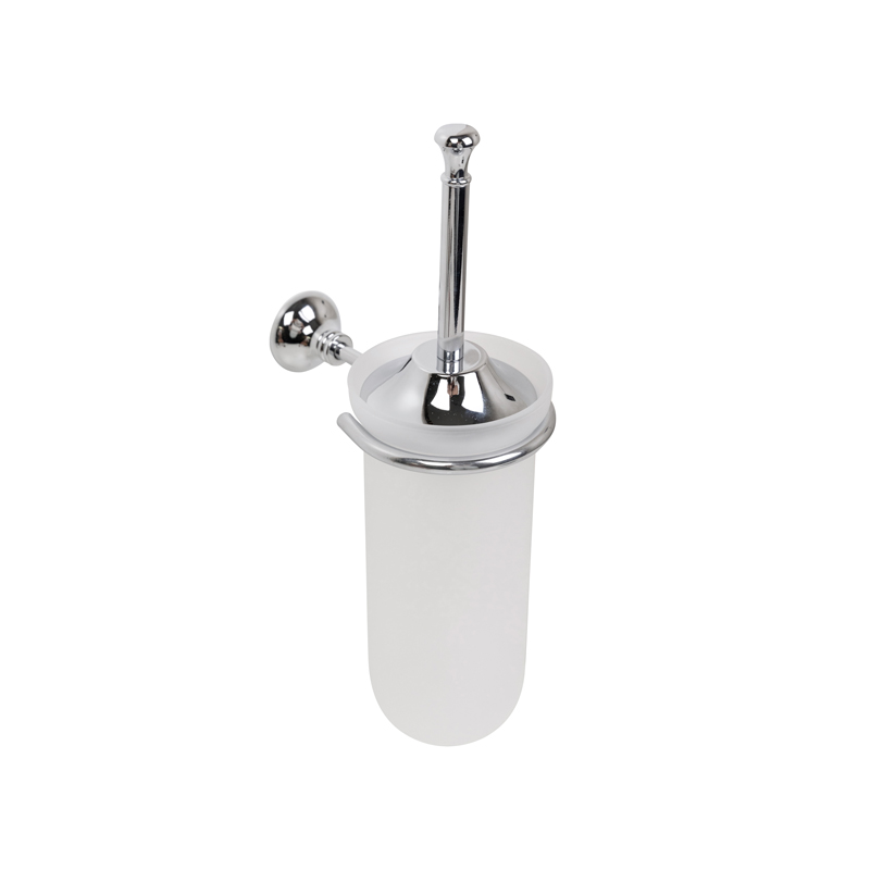 Porta scopino sospeso in vetro e cromo lucido collezione Export by Linea G