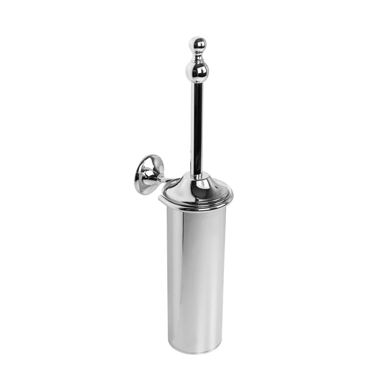 Porta scopino sospeso metallo in cromo lucido collezione Export by Linea G