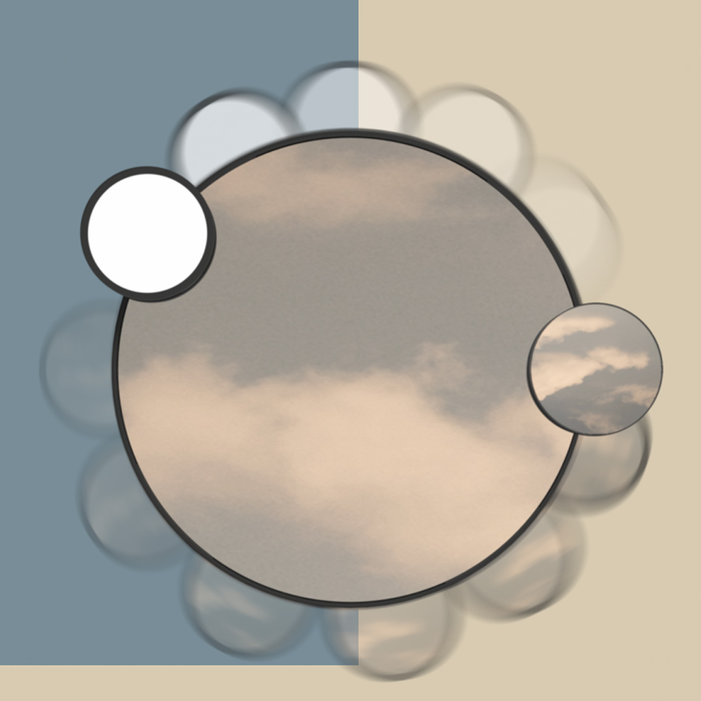 Specchio Lunaris Alice ceramica