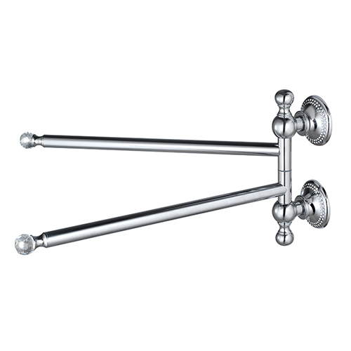 Doppio porta salviette in finitura cromo lucido collezione Pleiadi by Linea G