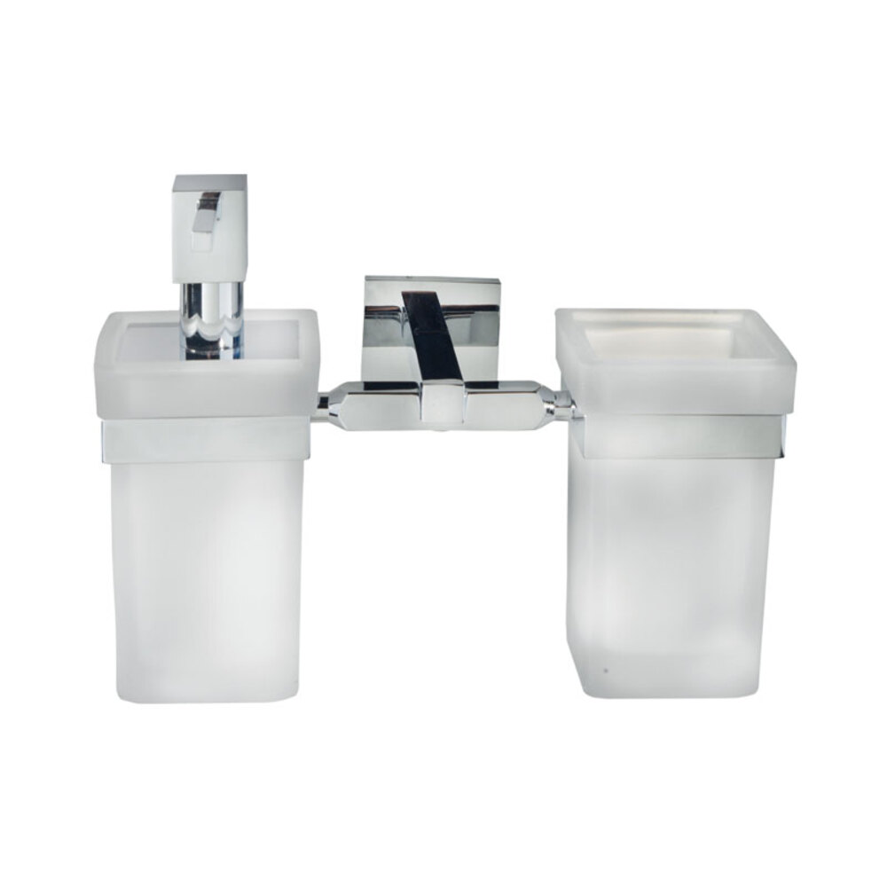 Dosatore e porta spazzolini a muro Gea Linea G