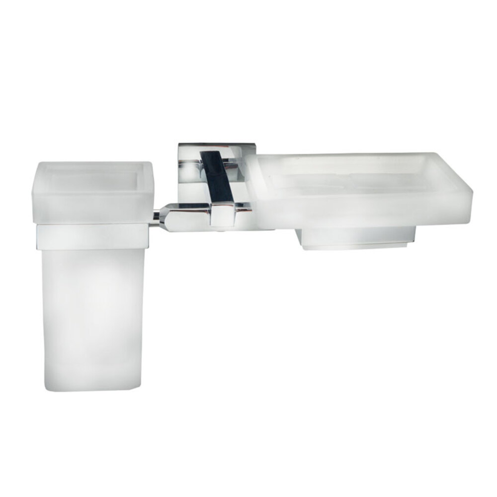 Porta sapone e porta spazzolini a muro Gea Linea G