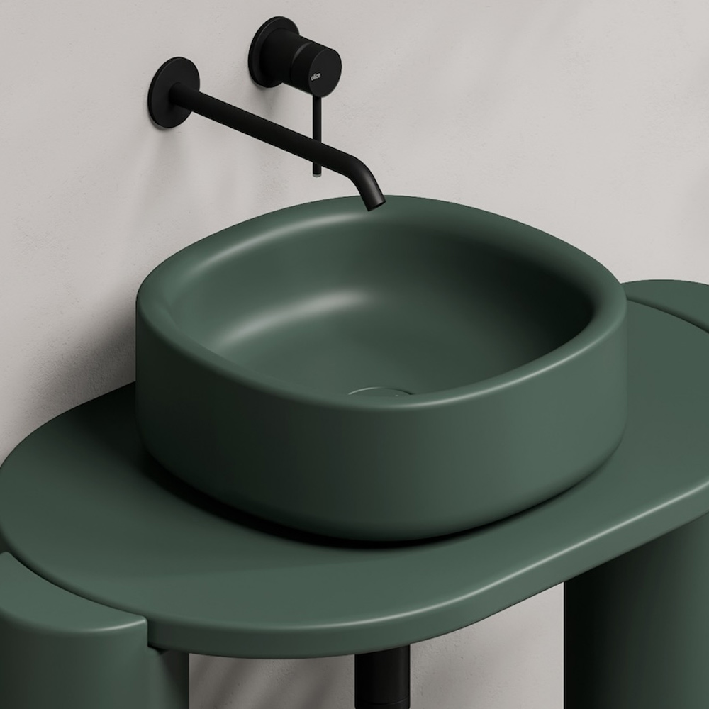 Lavabo quadrato da appoggio Idilla Alice Ceramica