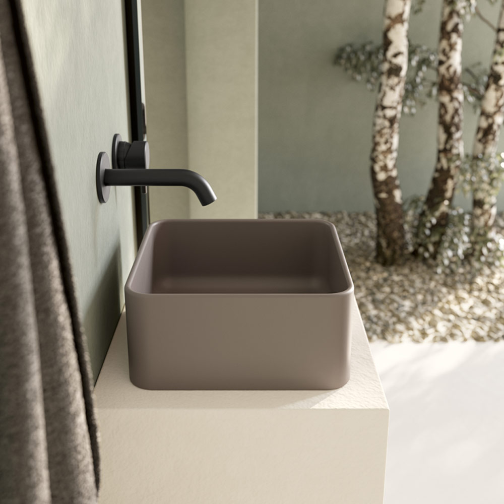 Lavabo da appoggio Mini Living rettangolare Nic Design