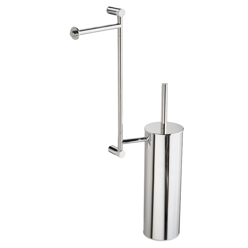 Porta scopino con porta carta Minus Linea G