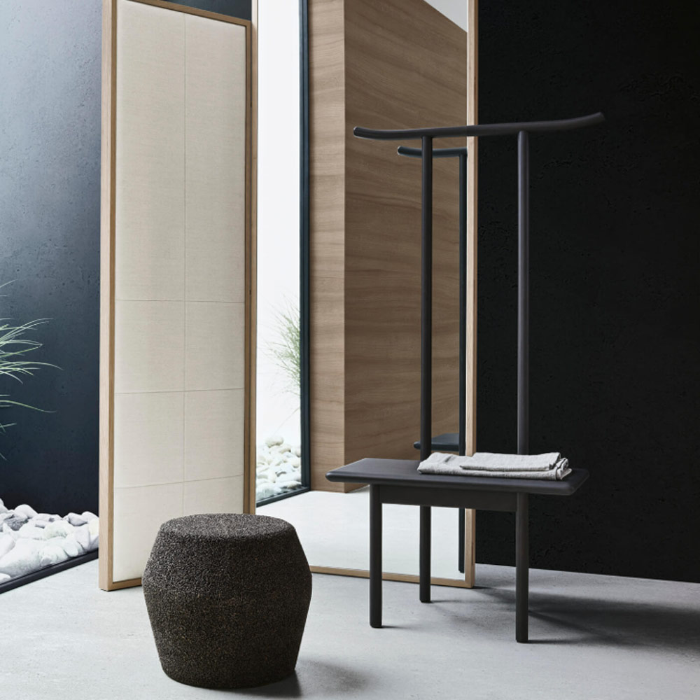 Sedia con porta-asciugamani freestanding Azuma Milldue