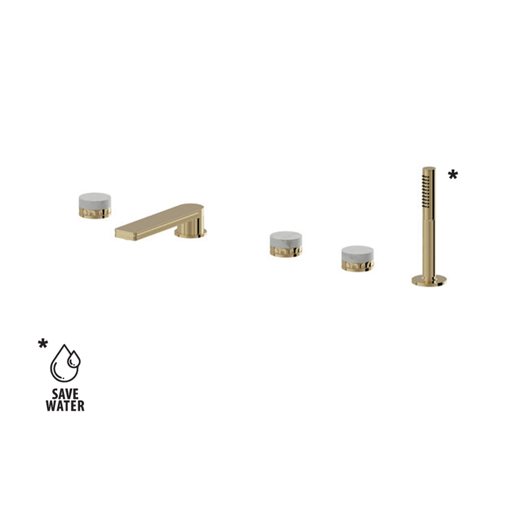 Gruppo bordo vasca 5 fori Allure Newform