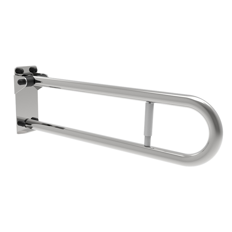 Barra ribaltabile in acciaio inox con portarotolo Goman