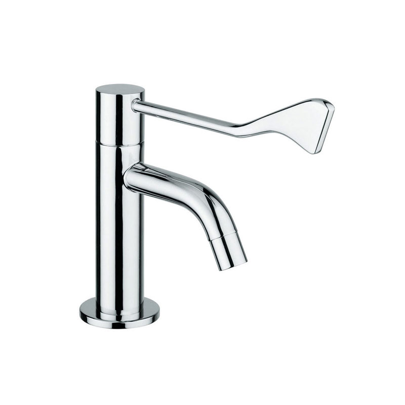 Rubinetto ad una via per lavabo munito di leva clinica a movimento orizzontale Ponte Giulio