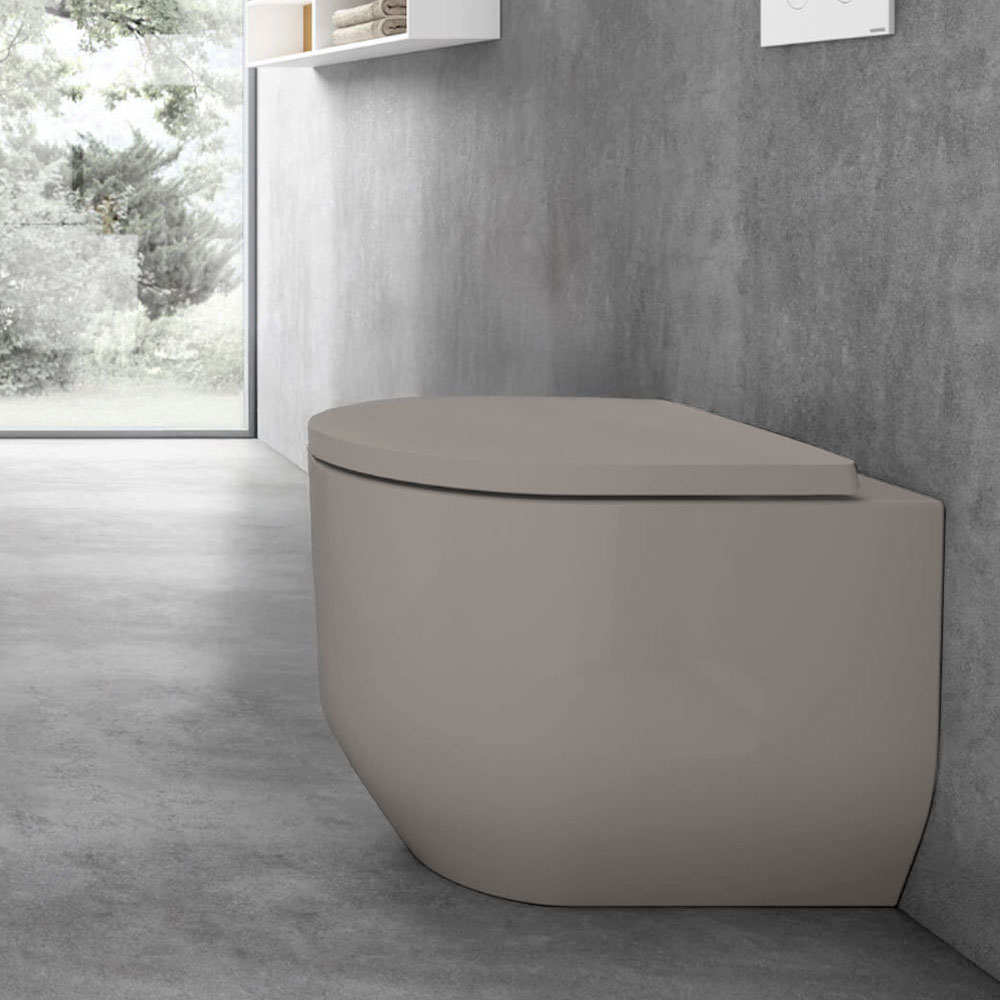 Wc a terra Sabbia Opaco in ceramica modello Stino Hafro