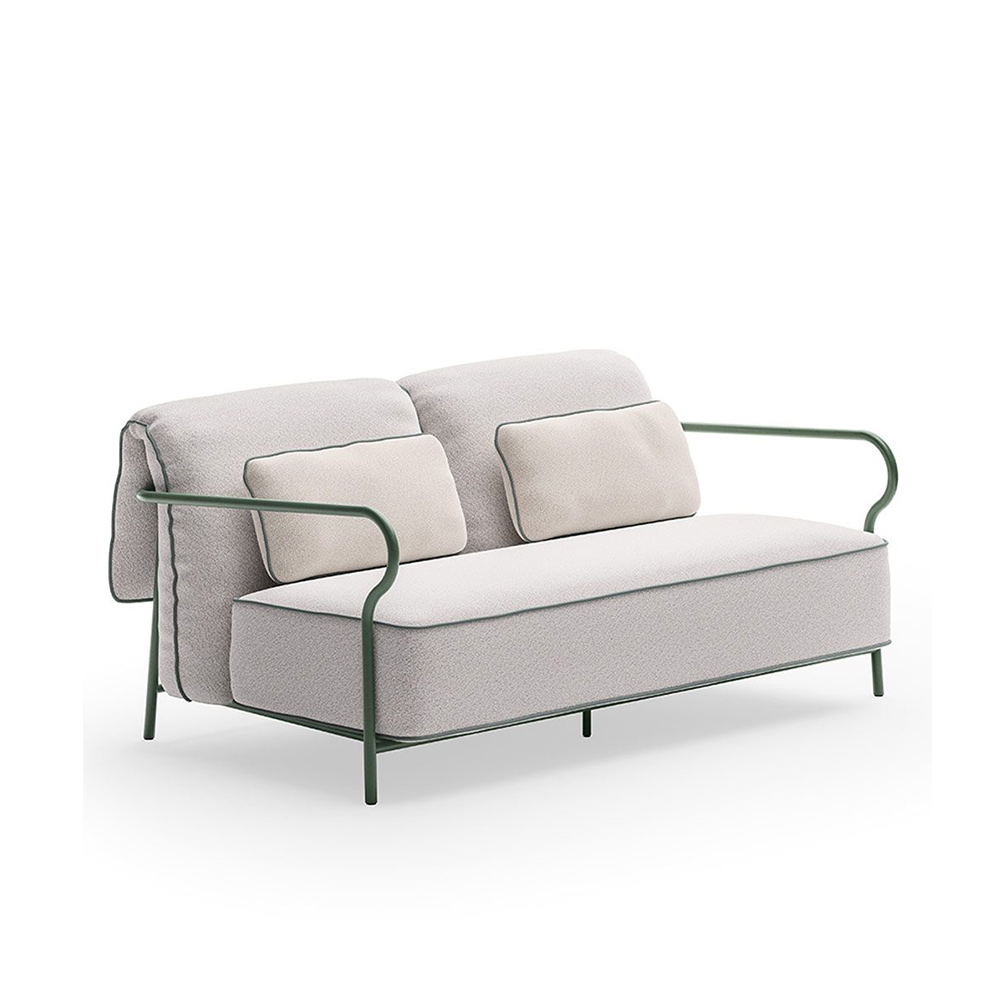 Divano a due posti da giardino in tessuto Salò