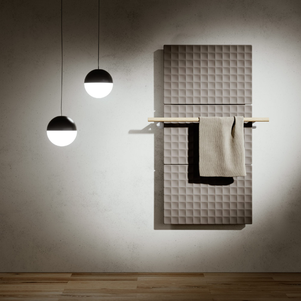 Termo arredo elettrico con portasalviette Waffle Antrax