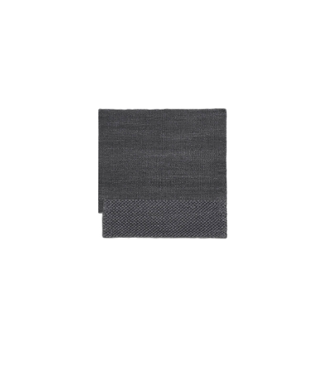 Tappeto per il bagno nero Plain Milldue