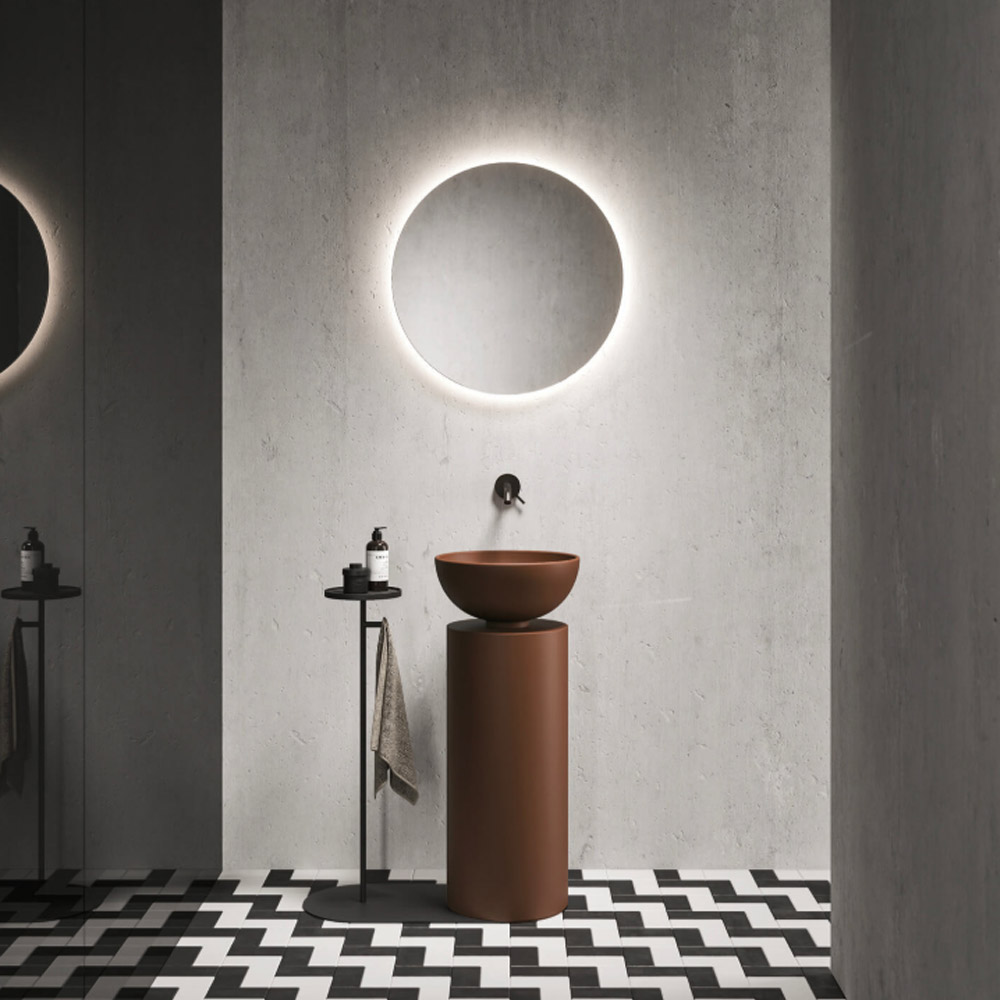 Porta asciugamano con base sagomata Zeno Milldue