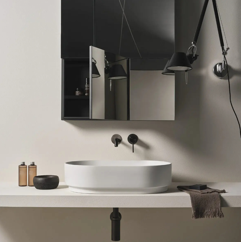 Lavabo Mare Ovale Ceramica Cielo