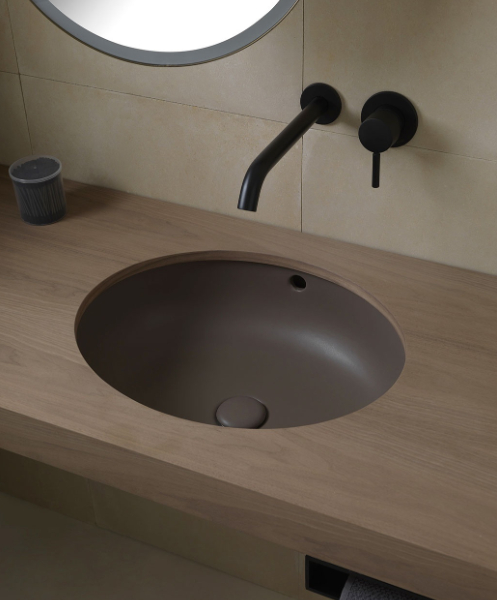Lavabo sottopiano ovale Enjoy Ceramica Cielo