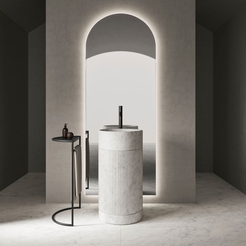 Specchio con retroilluminazione a LED ROMA W Milldue