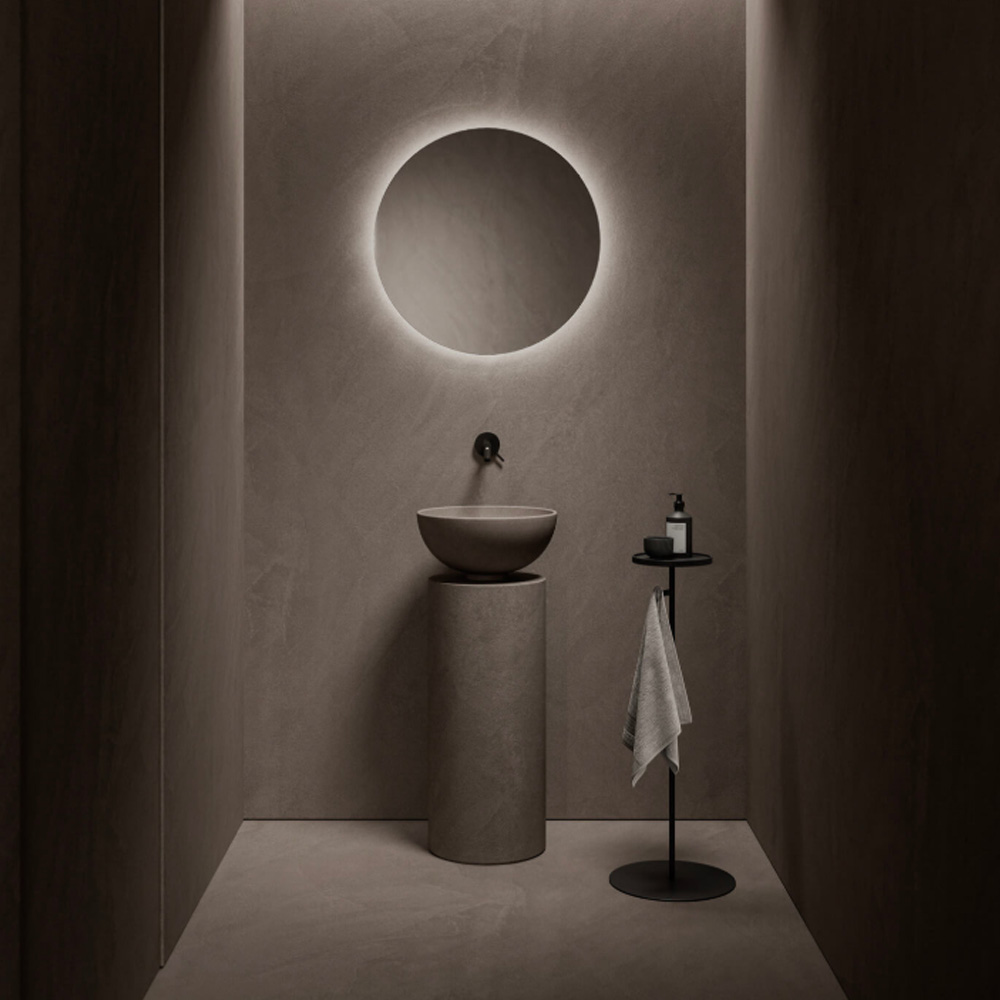 Specchio tondo con retroilluminazione Air 63 Milldue