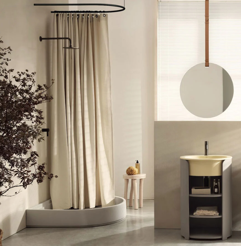 Asta per tenda doccia Augusto I Catini Ceramica Cielo