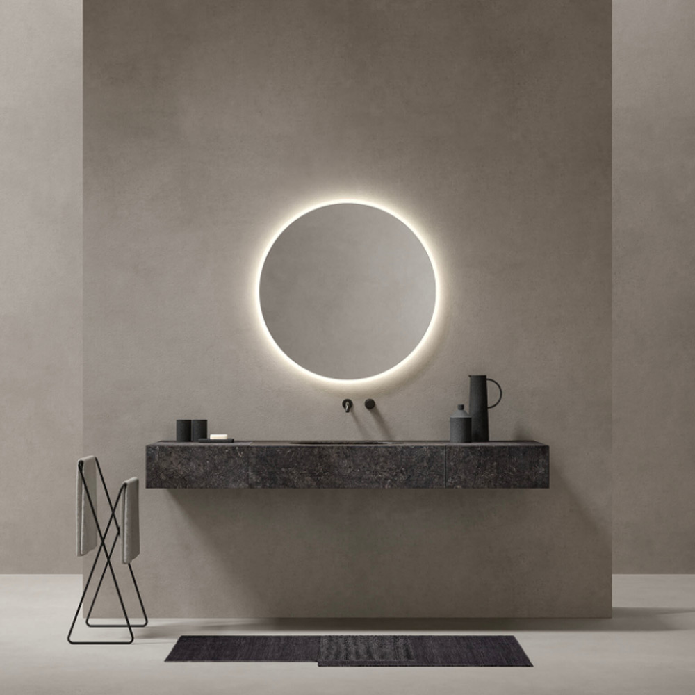 Specchio tondo con retroilluminazione Leno Milldue