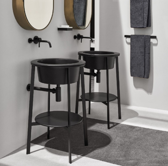 Lavabo con struttura Catino tondo Ceramica Cielo