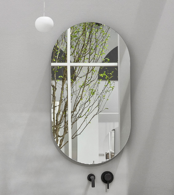 Specchio Ovale I Catini Ceramica Cielo