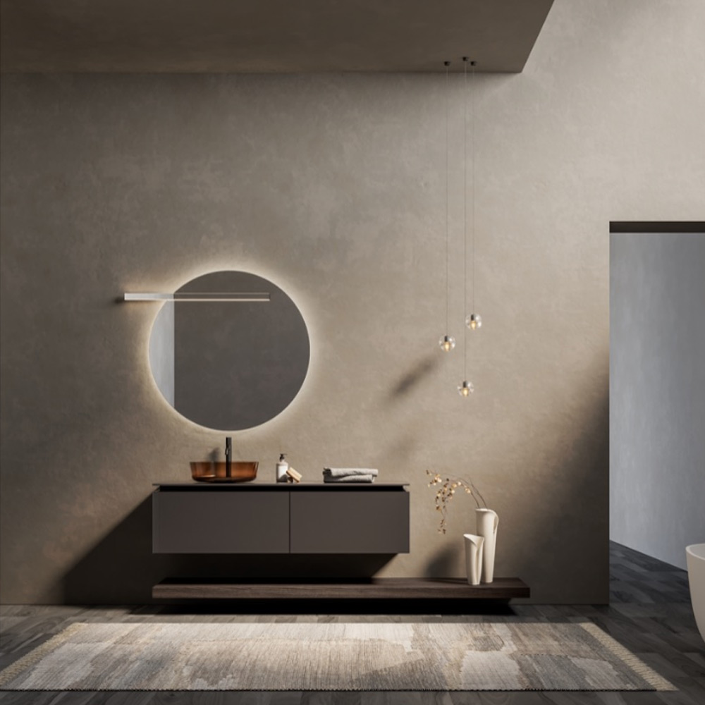 Composizione mobile con lavabo da appoggio Alto 05