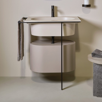 Lavabo con mobile e struttura Kyros Ceramica Cielo