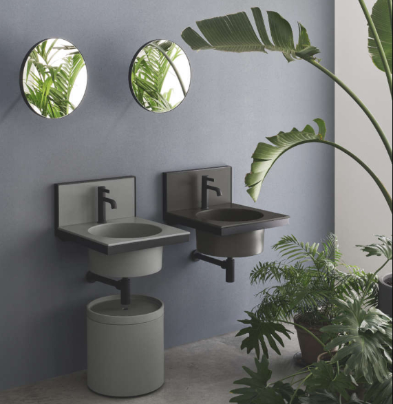 Lavabo sospeso Elle tonda Ceramica Cielo