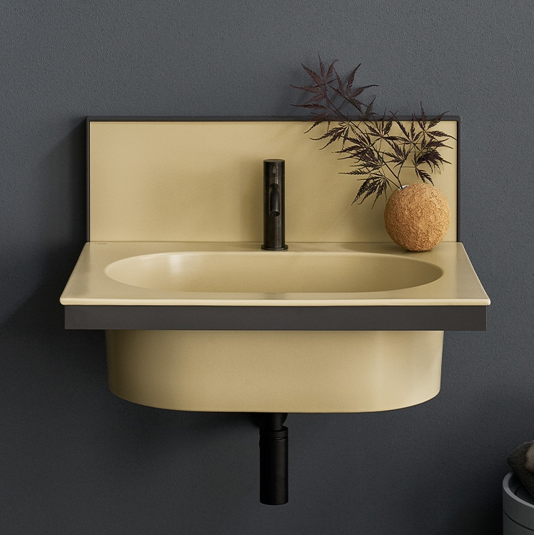 Lavabo sospeso Elle ovale Ceramica Cielo