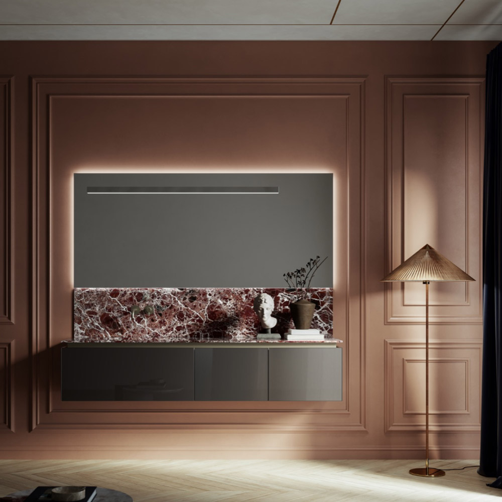 Composizione mobile con lavabo integrato Alto 07