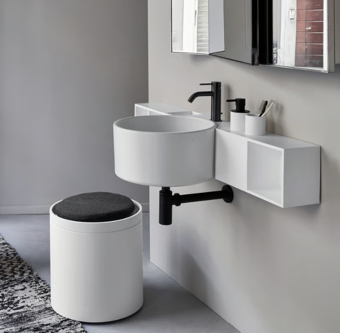 Lavabo con mobile contenitore Sella Ceramica Cielo