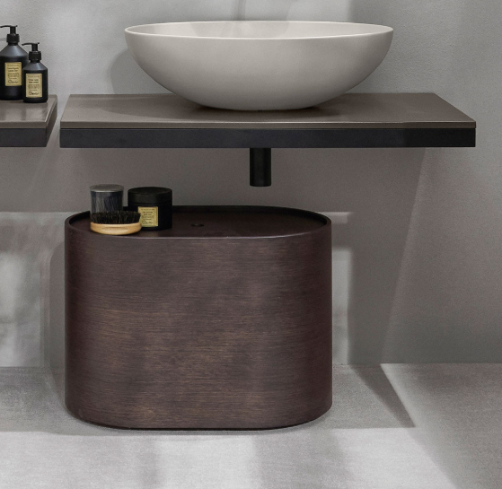 Pouf ovale Otto Elle Ceramica Cielo