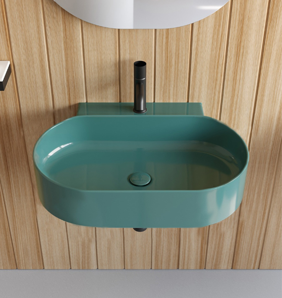 Lavabo sospeso ovale Mare Ceramica Cielo