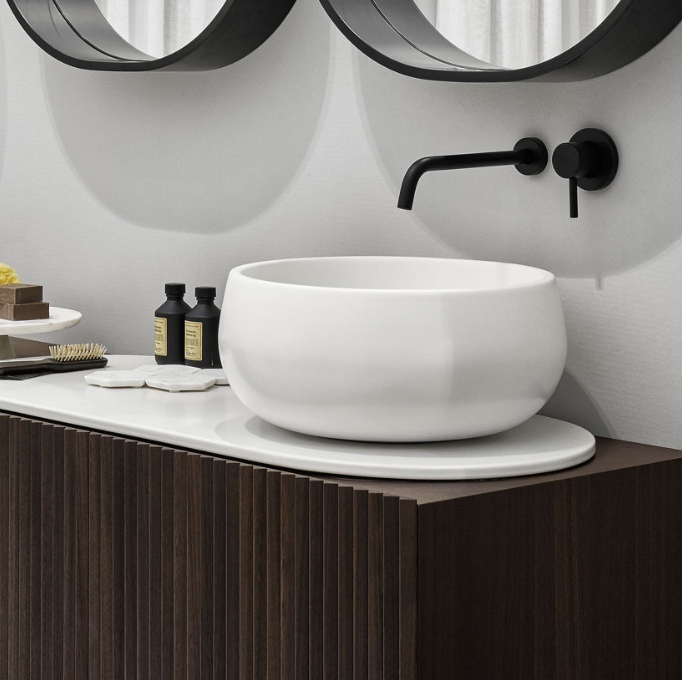 Lavabo da appoggio Tino Le Bacinelle Ceramica Cielo