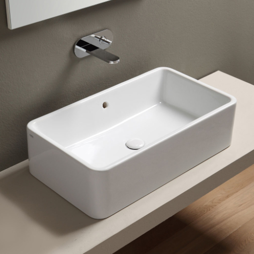 Lavabo da appoggio 100 Shui Comfort Ceramica Cielo