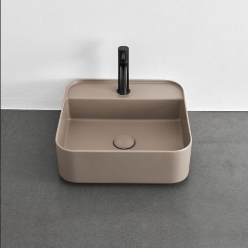 Lavabo da appoggio quadrato Comfort Ceramica Cielo