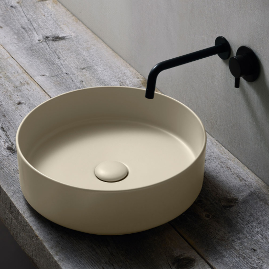 Lavabo da appoggio tondo 40 Shui Comfort Ceramica Cielo