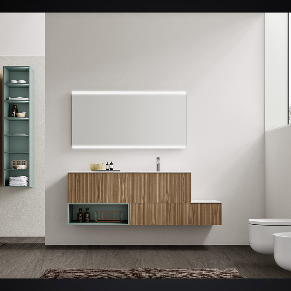 Mobile sospeso per il bagno Elite 01 Gruppo Geromin