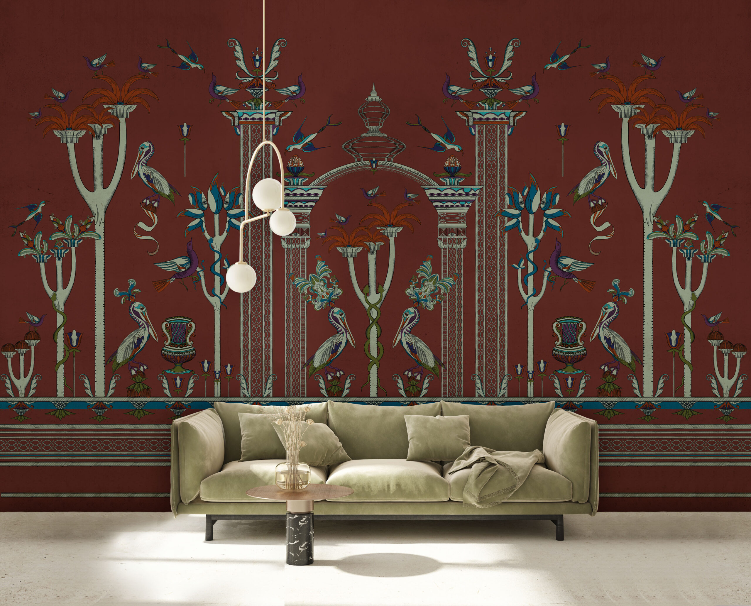 Carta da parati Via Salvestrina 12 Mattone Bruciato by MaVoix