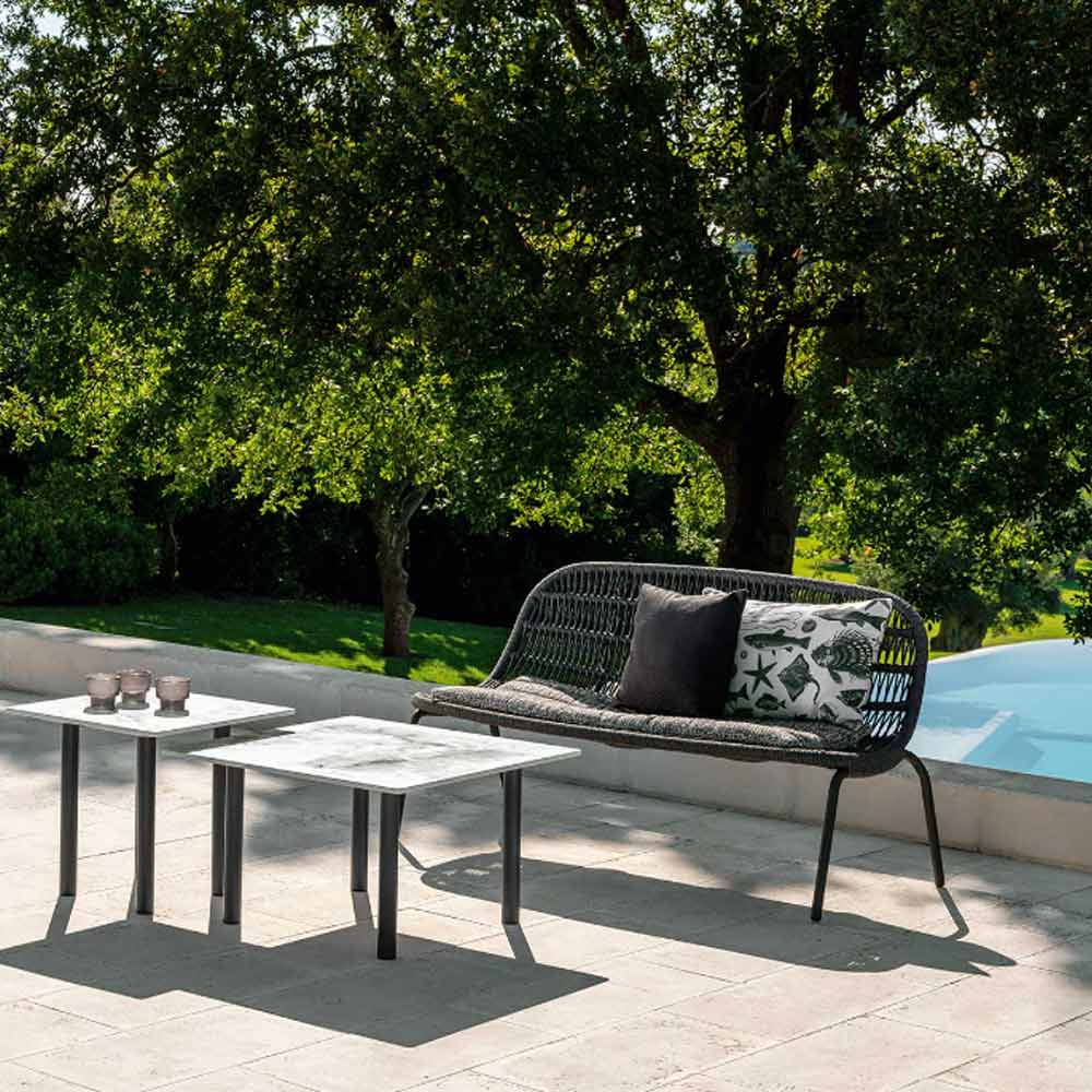 Divano da giardino a due posti in corda Panama Talenti