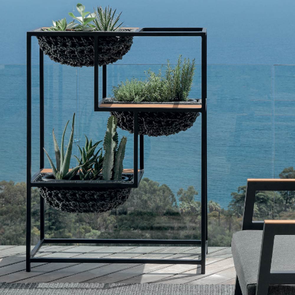 Fioriera alta in alluminio verniciato Jackie Talenti