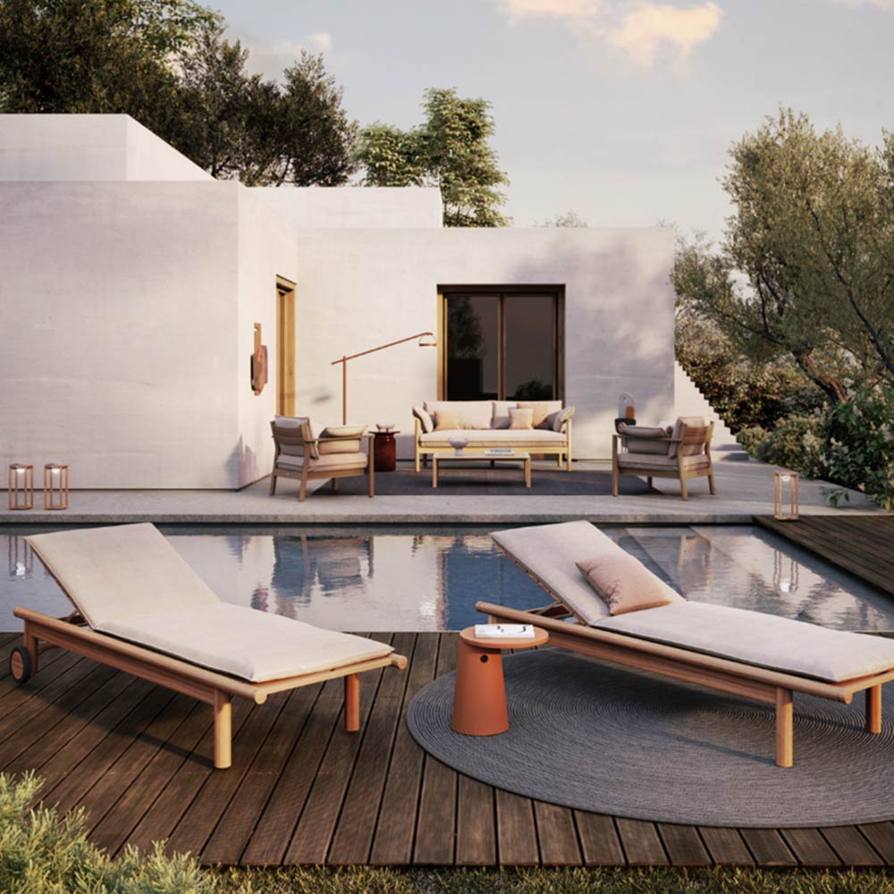 Lettino da giardino in tessuto Apache Atmosphera