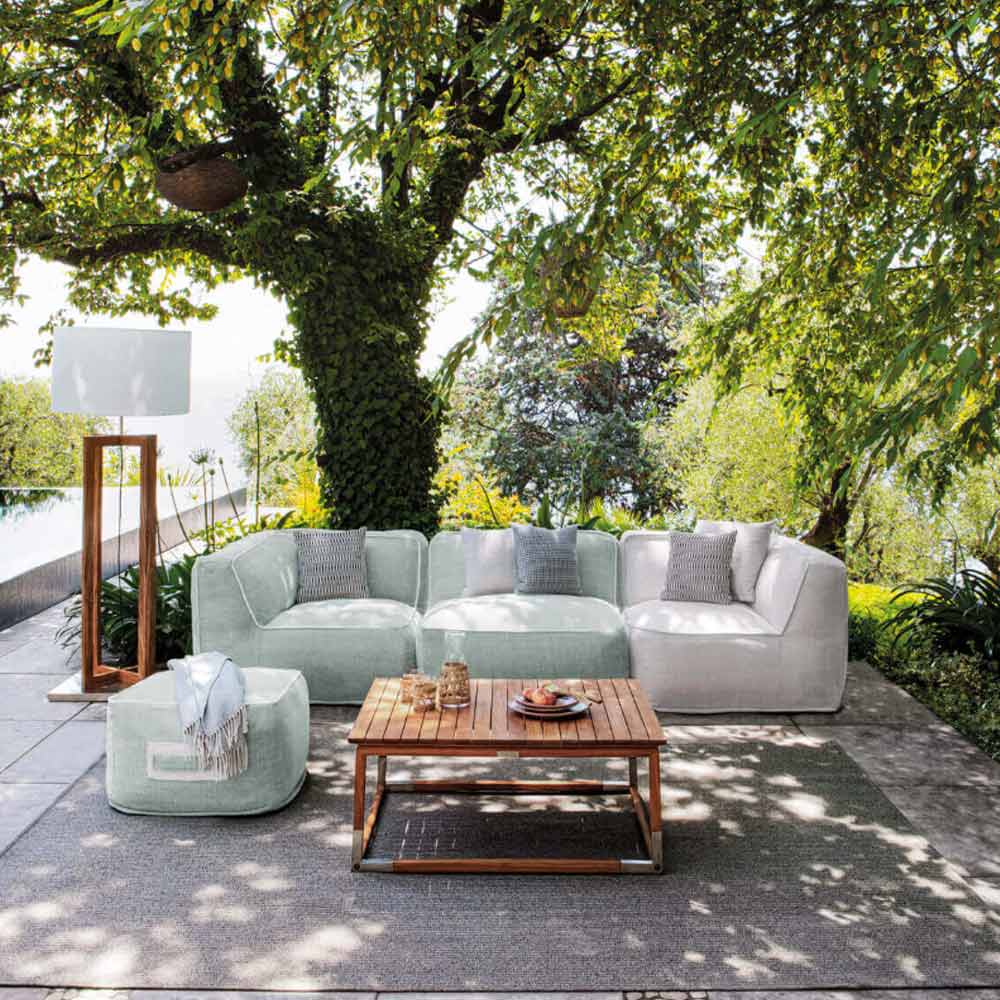 Divano da giardino in tessuto Soft Set Atmosphera
