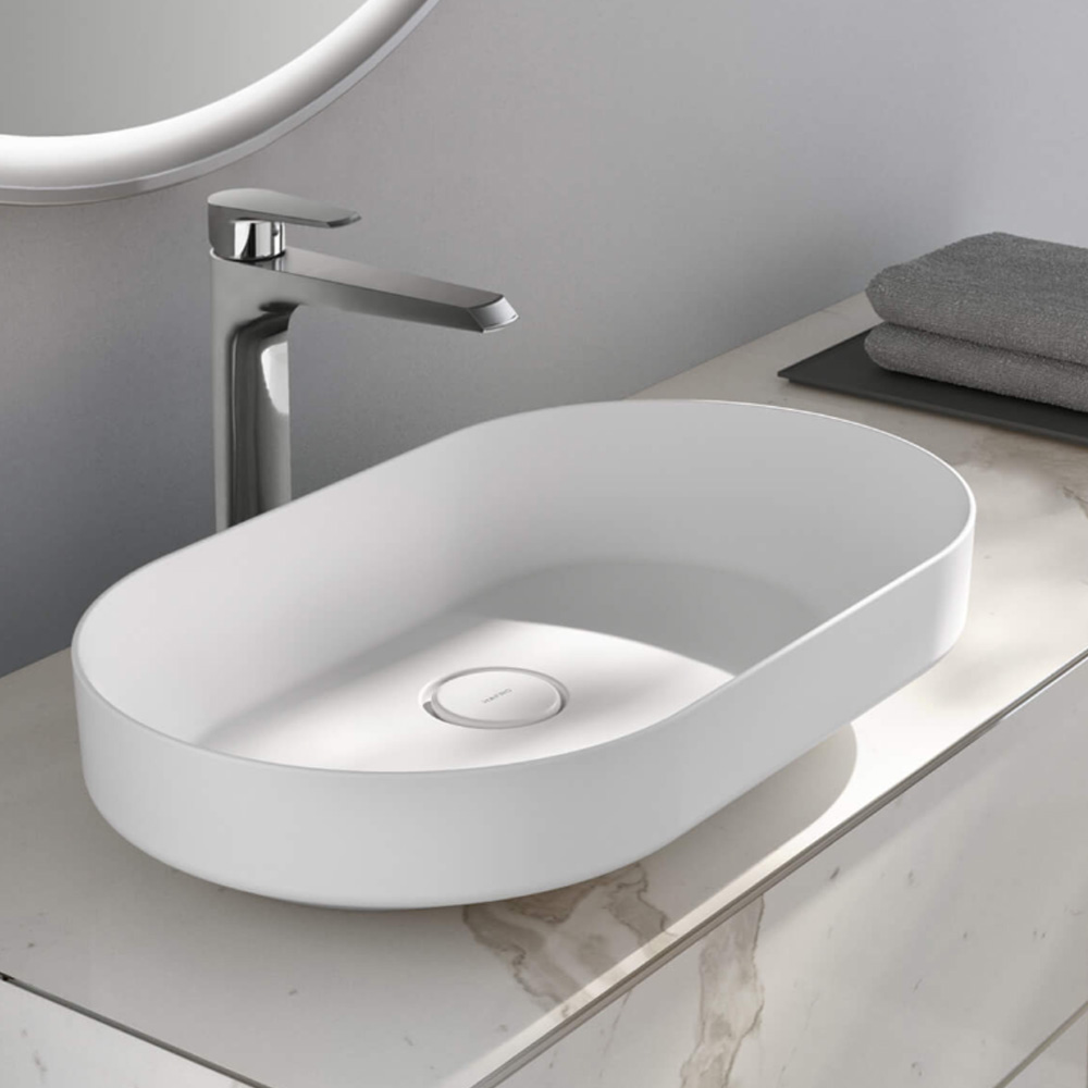 Lavabo in ceramica Albo Hafro